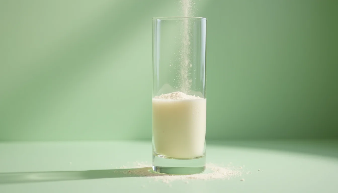 Une poudre se dilue facilement dans une boisson du quotidien.
